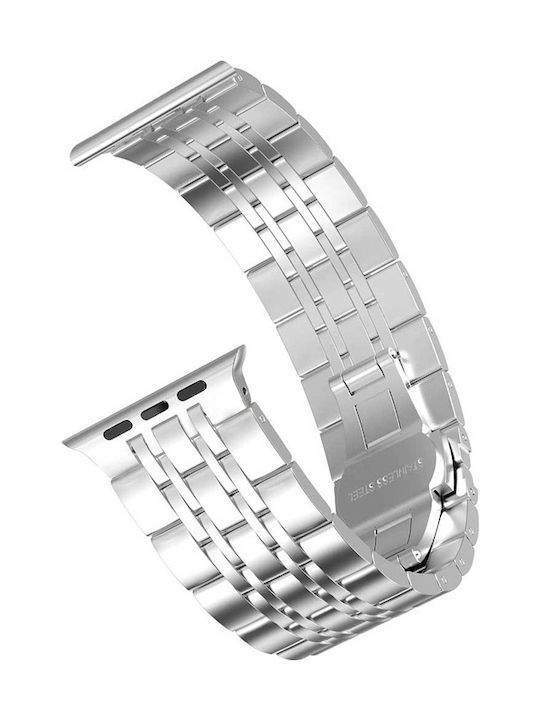 WiWU Seven Beads Metal Steel Bracelet Silver Apple Watch 42/44